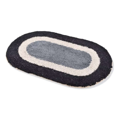 Alfombra Baño Ovalada 100% Algodón 40x60 Azul combinado