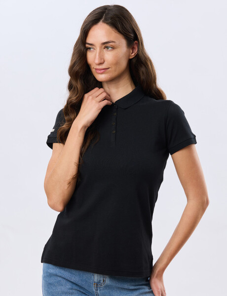 REMERA POLO PIQUÉ Negro