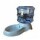 Plato Bebedero Dispensador de Agua Mascotas Perro Gato Gris