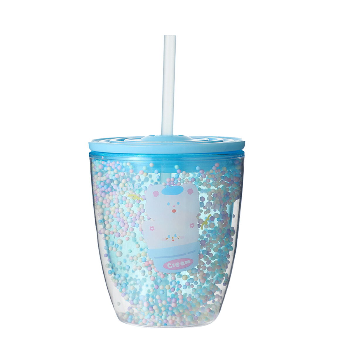 Vaso cartoon 350ml - azul 