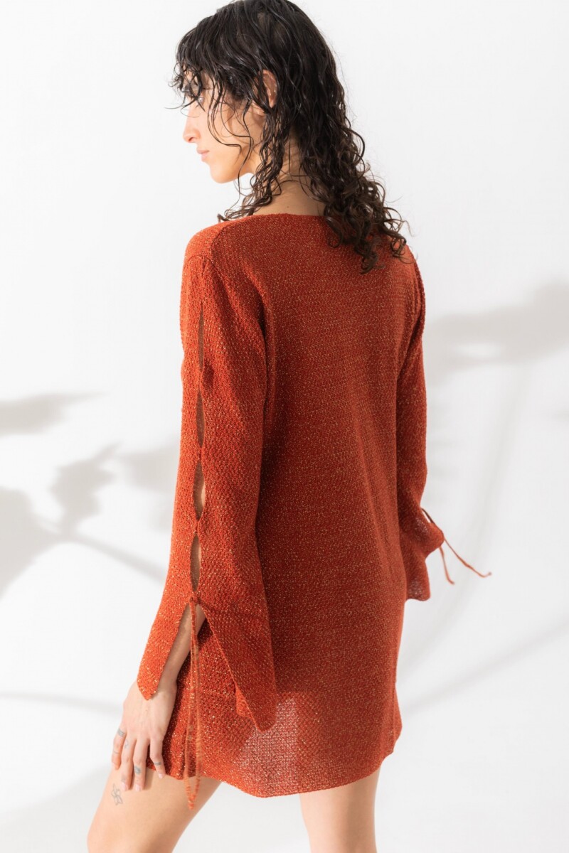 VESTIDO TIRA KNIT Terracota