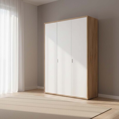 ROCKY II 3 PUERTAS MDF-Y-MADERA BLANCO PLACARD KIDS