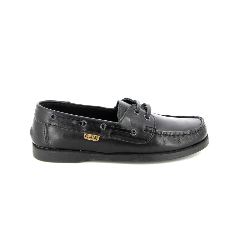 Zapato Country de Hombre Nautico Acord. Cuero 2529 Negro