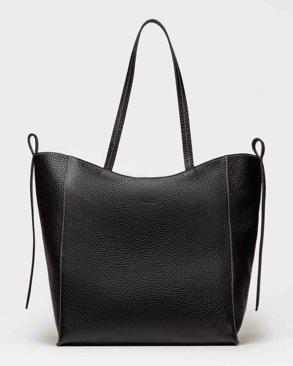 Shopper Cadiz en cuero graneado Negro