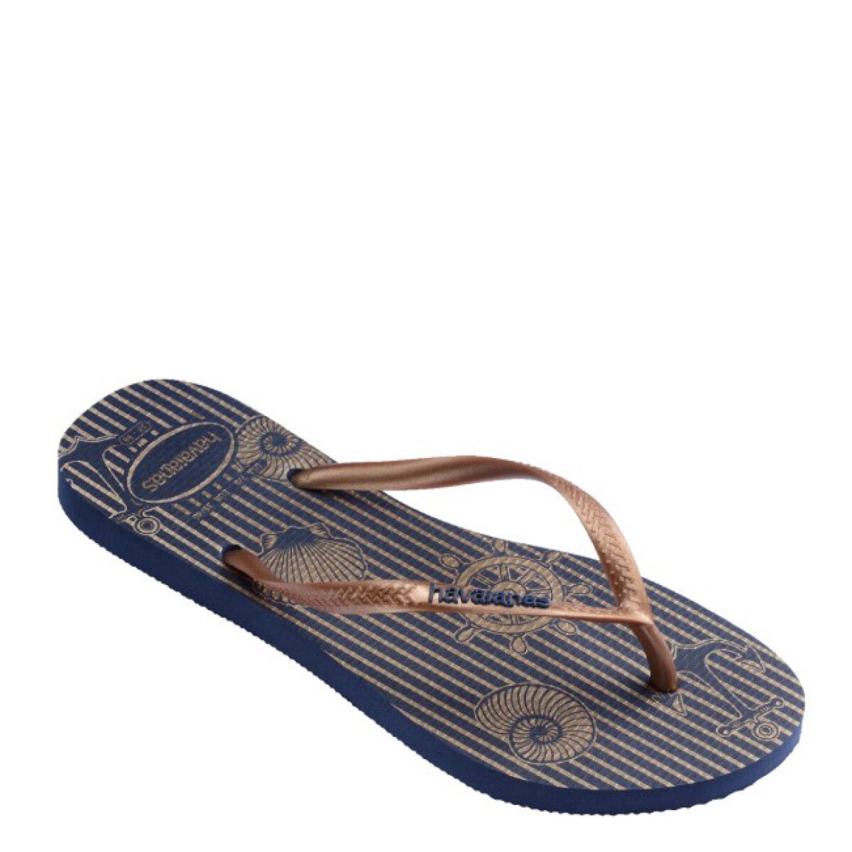 Sandalia de Mujer Havaianas Slim Nautical - Azul Marino 