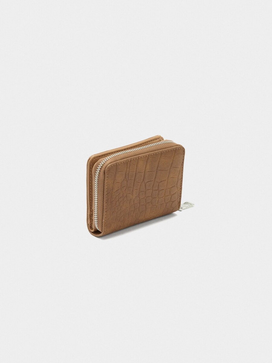 Cartera Con Grabado Animal Xs camel