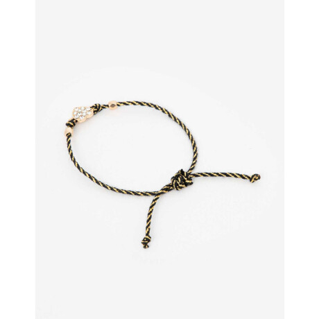 Pulseras Flexibles Strass Dorado
