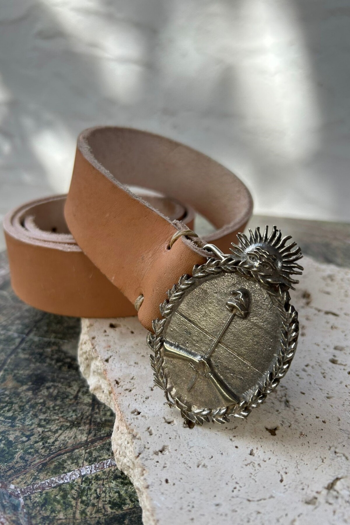 Escudo Belt Argentina Suela / Plateado