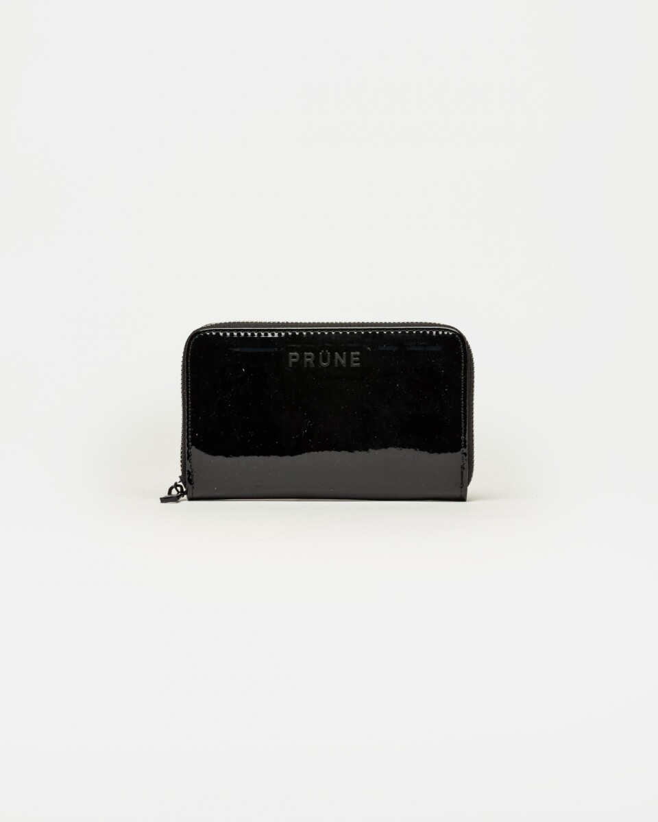 Billetera New Glam en efecto cuero - Negro 