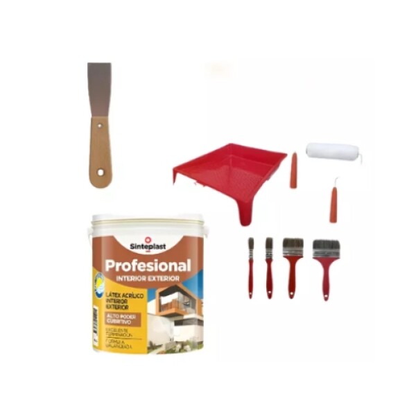 Pintura Sinteplast + Rodillos + Bandeja De Pintura Pintura Sinteplast + Rodillos + Bandeja De Pintura