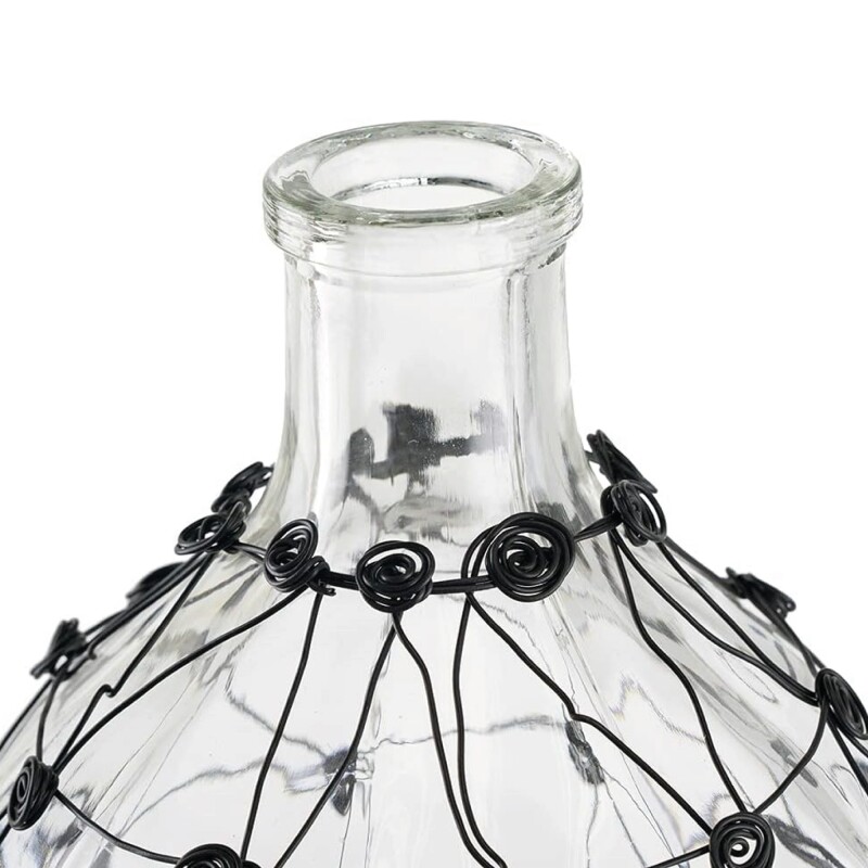 FLORERO FORMA BOTELLA C/RED18x18x46CM FLORERO FORMA BOTELLA C/RED18x18x46CM