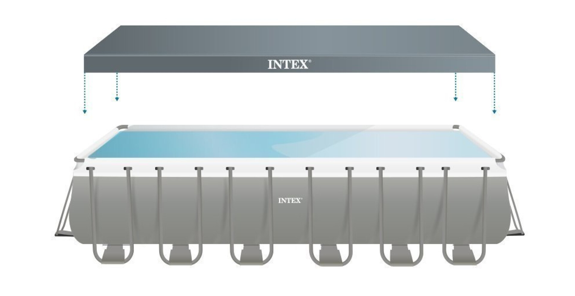 INTEX REPUESTO COBERTOR PISCINA ULTRA FRAME 7.32 X 3.66 