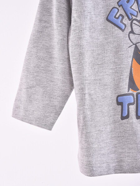 REMERA GALO GRIS MELANGE C