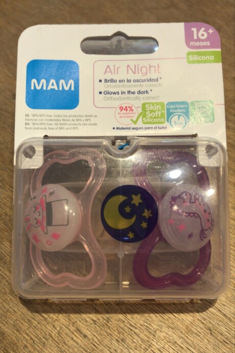 CHUPETE MAM AIR NIGHT 16+PACK X2 CHUPETE MAM AIR NIGHT 16+PACK X2