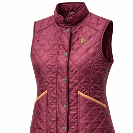 Chaleco Capitoneado con bolsillo frontal Bordo