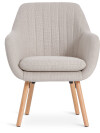 Sillón UDSBJERG tela 1 cuerpo beige/roble Sillón UDSBJERG tela 1 cuerpo beige/roble