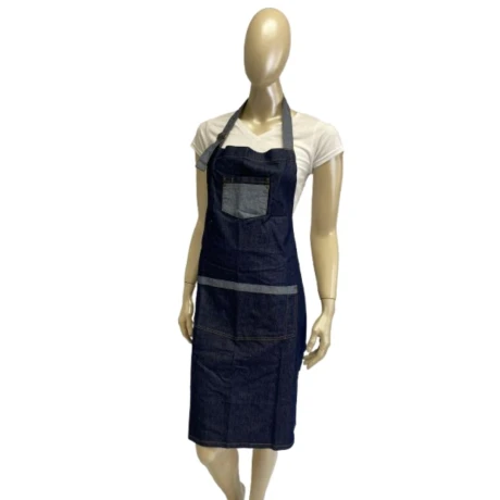 Delantal de Jean con dos bolsillos Azul jean