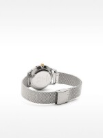 Reloj Pulsera De Malla Metálica De Acero plateado