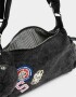 Bandoleras Bandolera Denim Snoopy - Negro