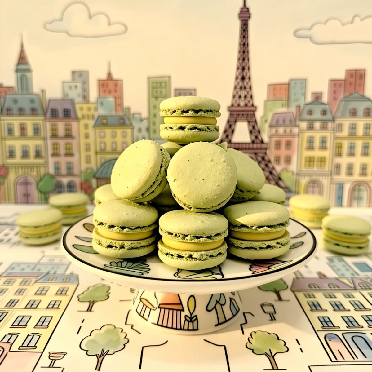 4 Macarons de Maracuyá 
