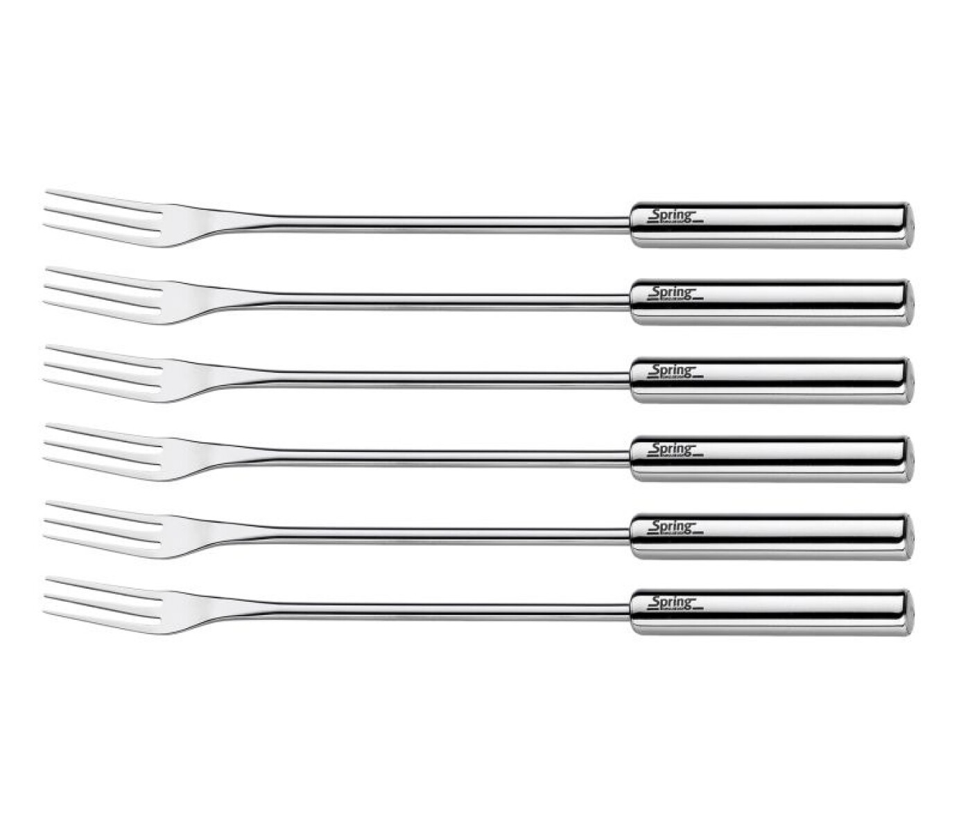 Tenedores para fondue de queso INOX 6 uds 