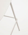 Taburete Altea y patas de acero con acabado beige 75 cm