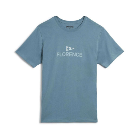 Remera Florence Logo Celeste Celeste