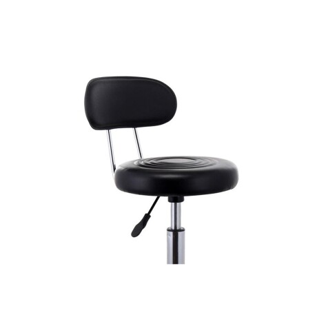 Taburete Banco Elam Eco cuero Premium Negro