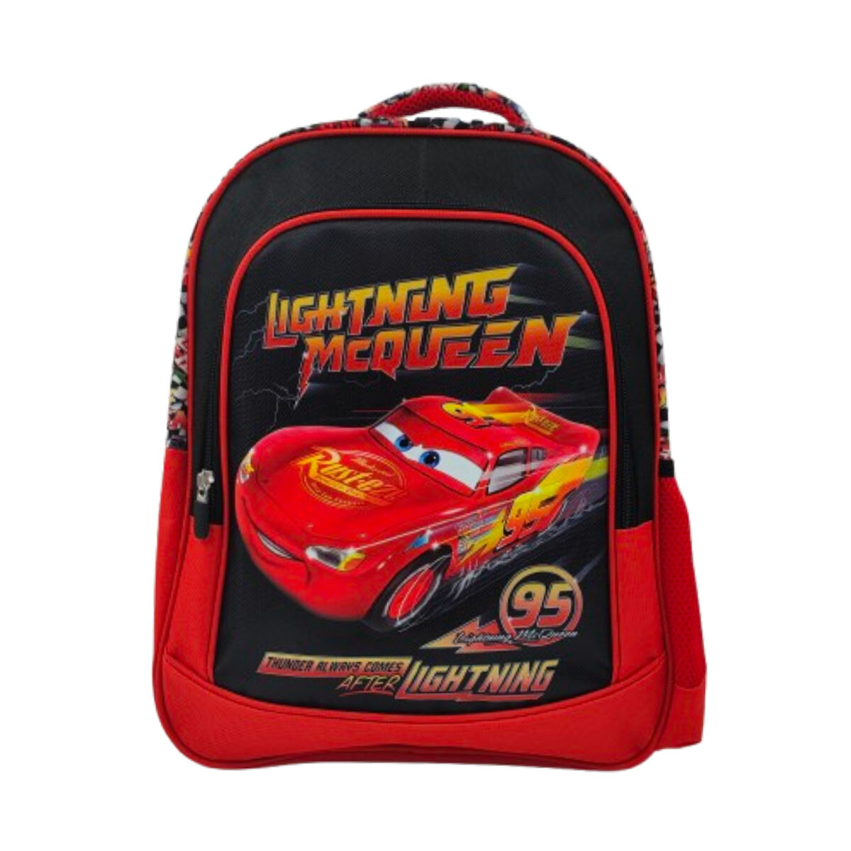 MOCHILA 40X30X14 JACQUARD CARS NEGRO 