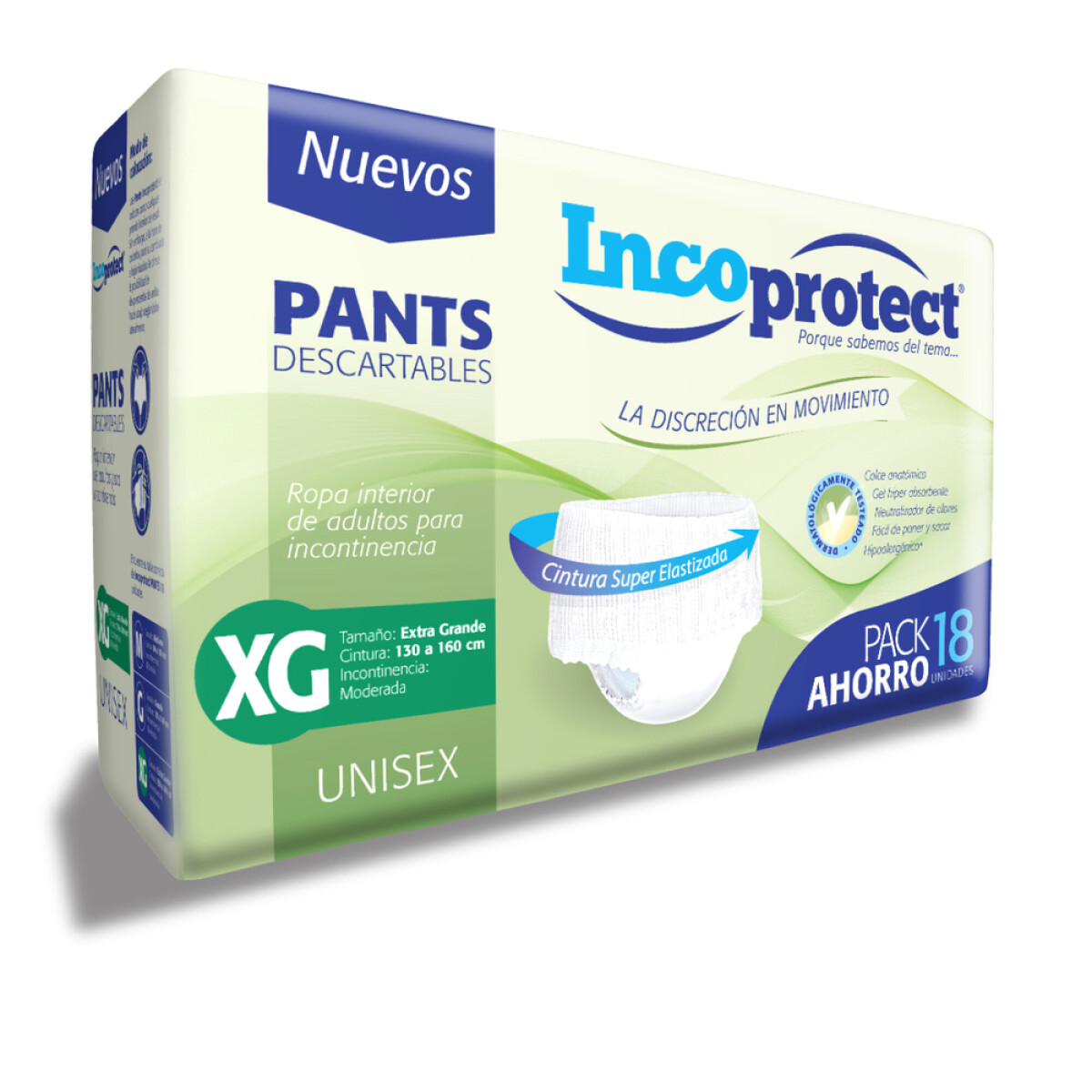 Incoprotect Pants Talle XG 18 unidades 