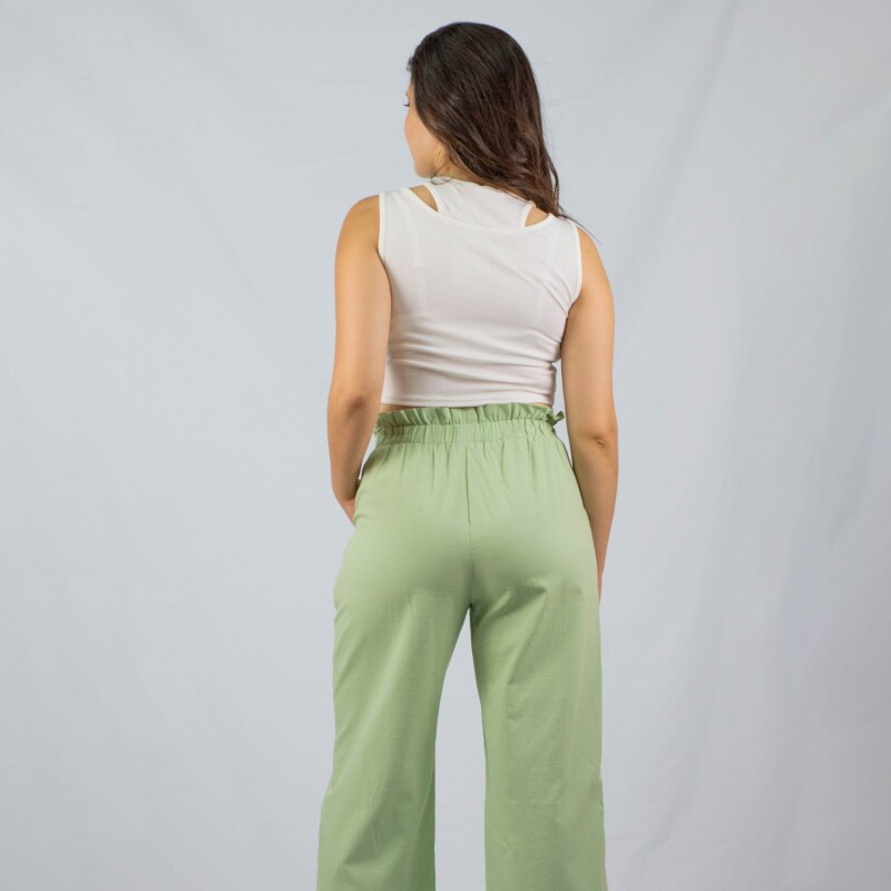 Pantalon Cropped Wanna Light Green