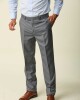 Pantalón Vestir Corte Clásico Gris Medio