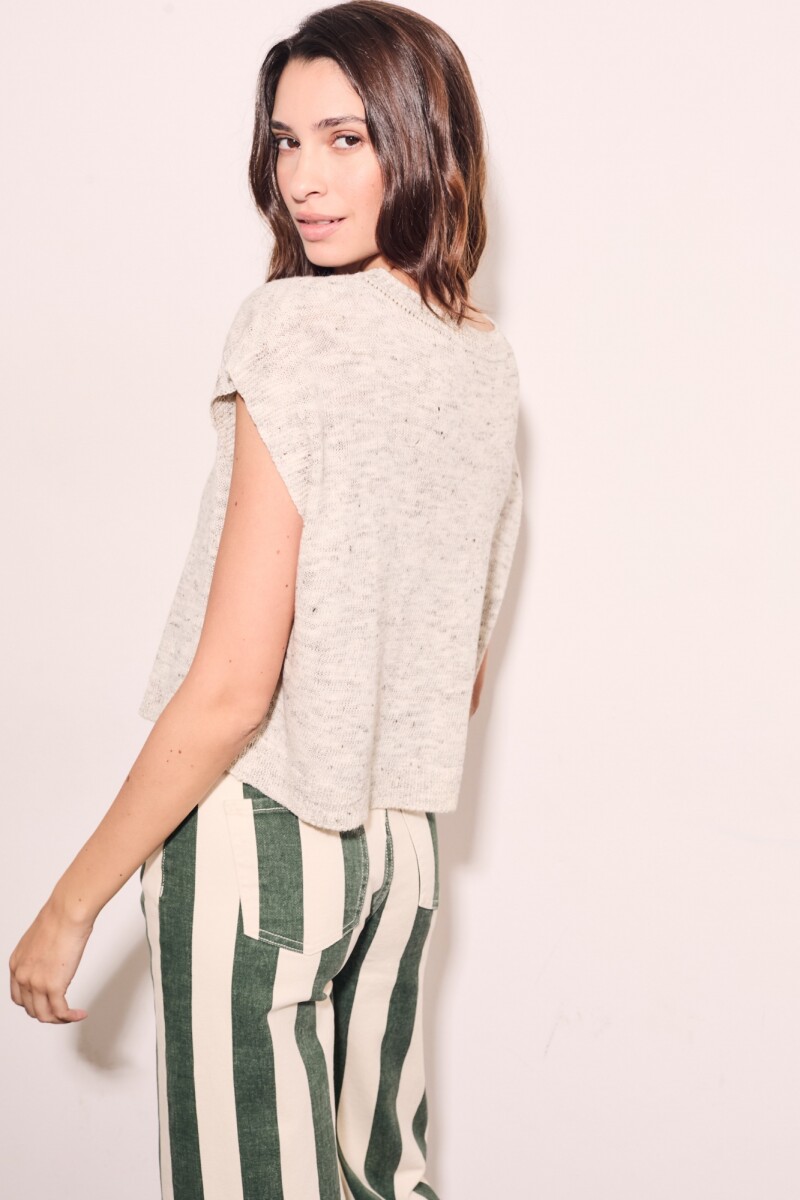 Chaleco Gris Melange