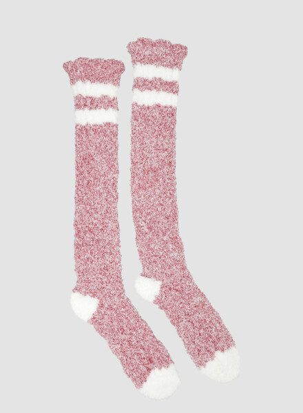 Medias damas chenille ochos 3/4 Rosado