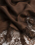 Pañuelos Raso Pañuelo Raso Encaje - Marron Chocolate
