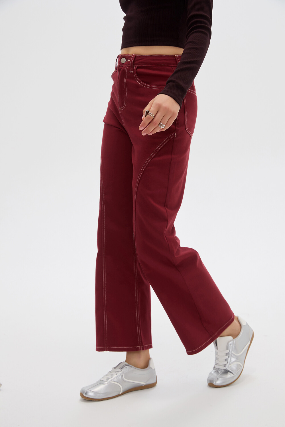 Pantalon Eleme Bordeaux
