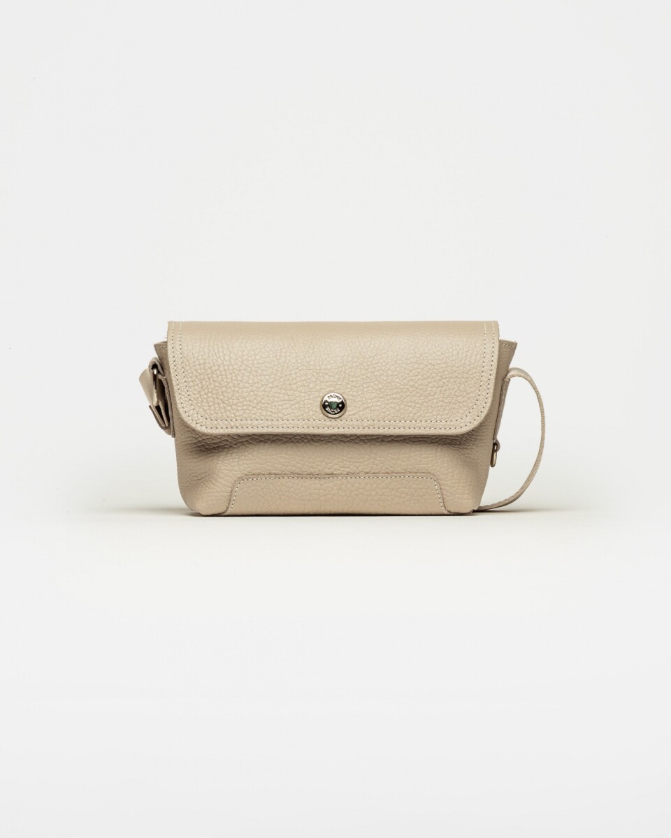 Mini bag Juliette en cuero graneado - Vison 