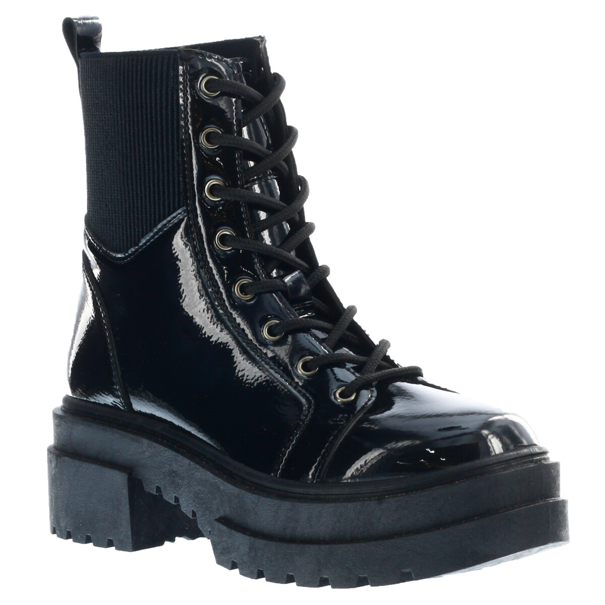Bota de Mujer Miss Carol borcego MURAN de charol - Negro 