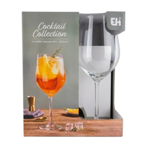 SET COPA VIDRIO SPRITZER 4PZAS 600ML Unica