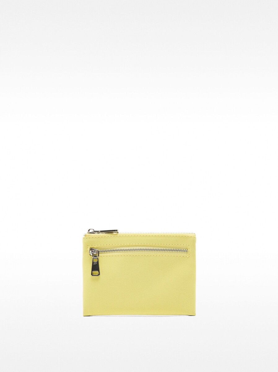 Tarjetero De Textura Suave - amarillo 