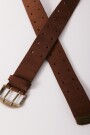 CINTURÓN DOBLE X Marron
