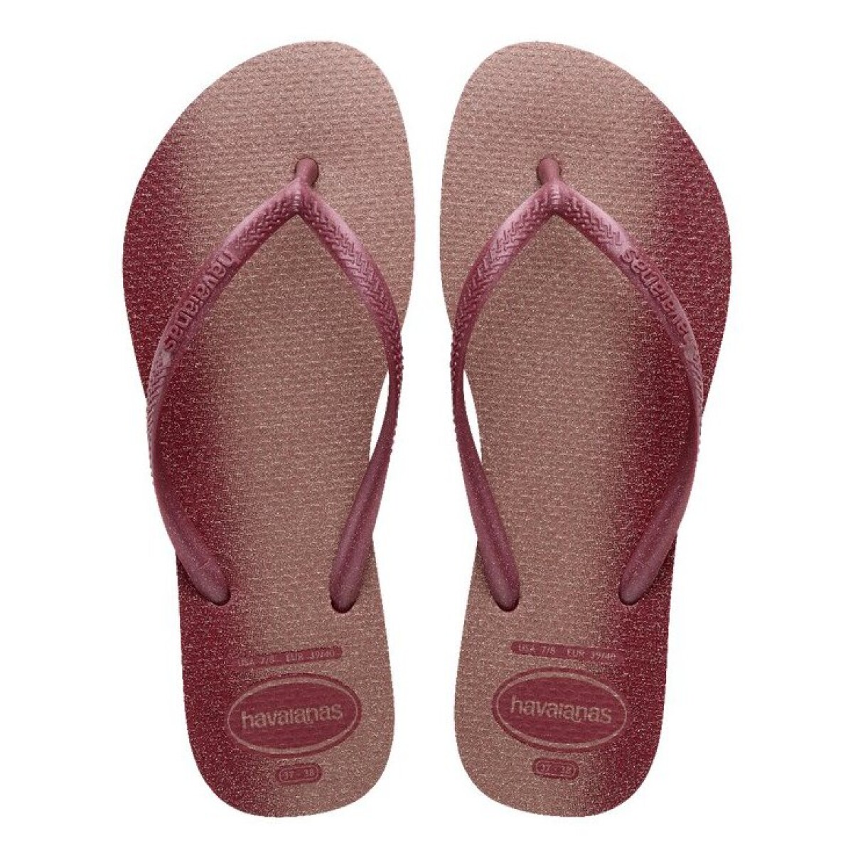 Sandalias de Mujer Havaianas Slim Gloss - Rosado 