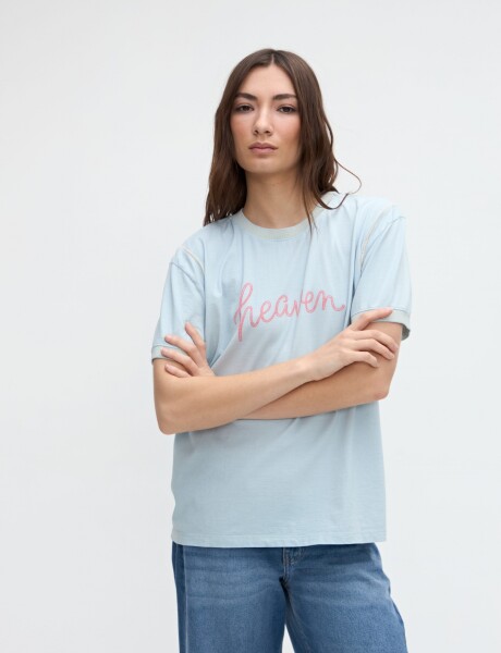 Remera Roma Celeste