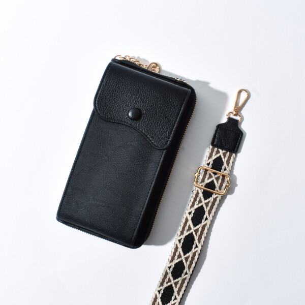 PORTA CELULAR DISEGNO NEGRO PORTA CELULAR DISEGNO NEGRO