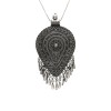 Dije hoja Hindu - Plata Tailandesa 925-Sin piedra-CP4585 sinpiedra
