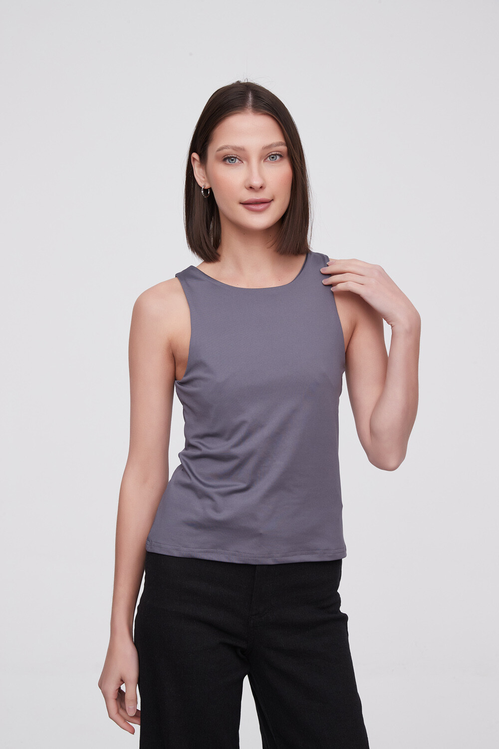 Musculosa Onesti Gris Oscuro