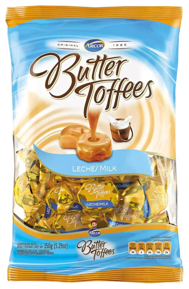 CARAMELOS BUTTER TOFFEES LECHE 140G 