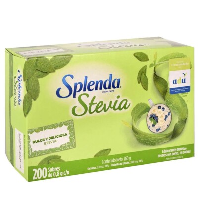 Edulcorante 200 sobres Splenda Stevia Splenda Stevia 200 Sobres