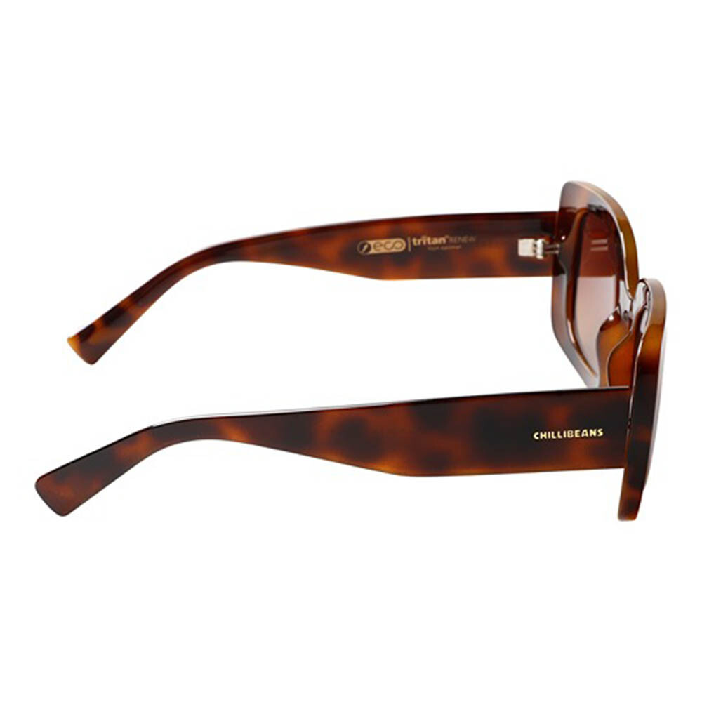 Lentes De Sol Policarbonato Eco Bossa Nova Gradiente Marón/Marrón
