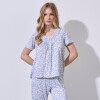 Set Pijama Remera & Capri GRIS/MULTI